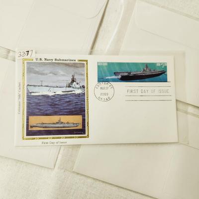 5 - FIRST DAY STAMPS - 2000 US NAVY SUBMARINES