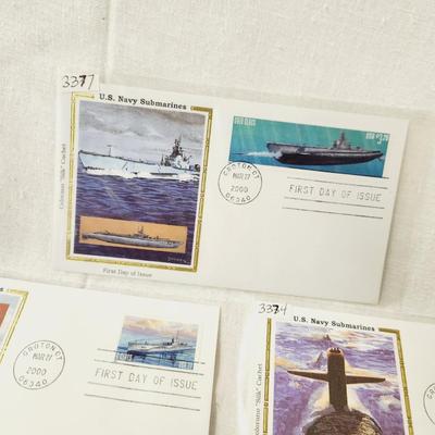 5 - FIRST DAY STAMPS - 2000 US NAVY SUBMARINES