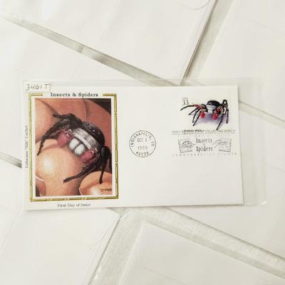 7 - FIRST DAY STAMPS - 1999 INSECTS & SPIDERS