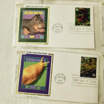 10 - FIRST DAY STAMPS - 2000 PACIFIC COAST RAIN FOREST
