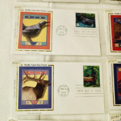 10 - FIRST DAY STAMPS - 2000 PACIFIC COAST RAIN FOREST