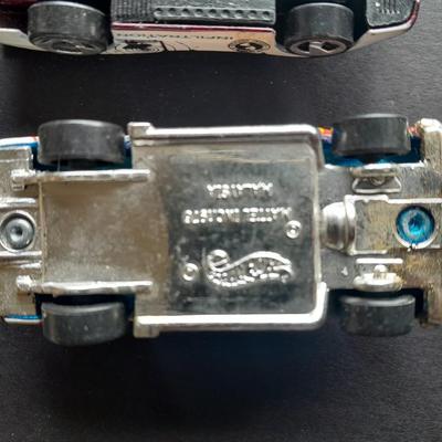 Five collectible Hot Wheel cars