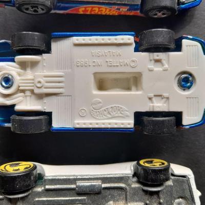 Five collectible Hot Wheel cars