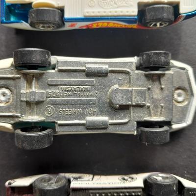 Five collectible Hot Wheel cars