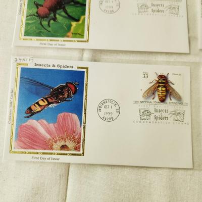 6 - FIRST DAY STAMPS - 1999 INSECTS & SPIDERS #1