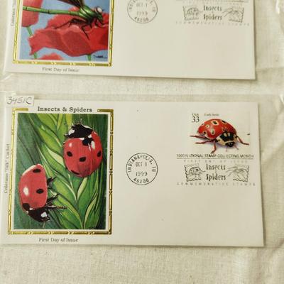 6 - FIRST DAY STAMPS - 1999 INSECTS & SPIDERS #1