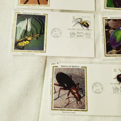 7 - FIRST DAY STAMPS - 1999 INSECTS & SPIDERS #2