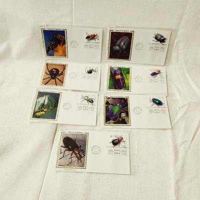 7 - FIRST DAY STAMPS - 1999 INSECTS & SPIDERS #2