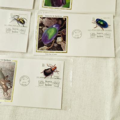 7 - FIRST DAY STAMPS - 1999 INSECTS & SPIDERS #2
