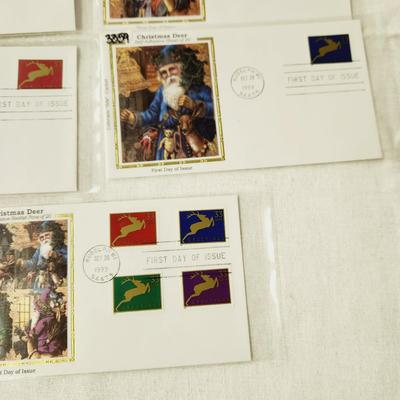 7 - FIRST DAY STAMPS - 1999 CHRISTMAS DEER
