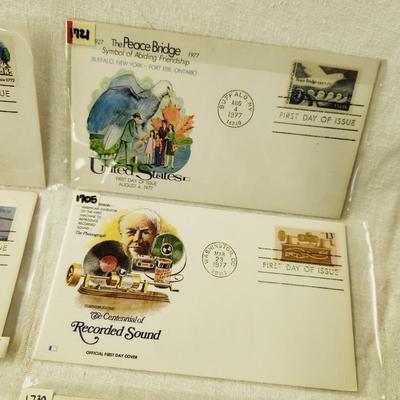 9 - FIRST DAY STAMPS - 1977 MIXED THEME