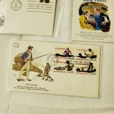 9 - FIRST DAY STAMPS - 1977 MIXED THEME