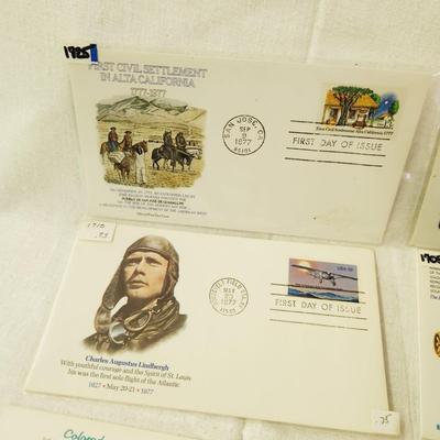 9 - FIRST DAY STAMPS - 1977 MIXED THEME