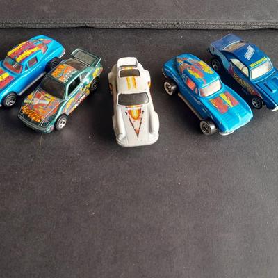 Five Hot wheels Cars