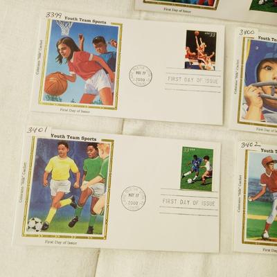 5 - FIRST DAY STAMPS - 2000 YOUTH TEAM SPORTS
