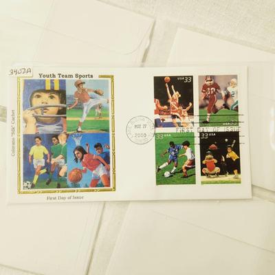 5 - FIRST DAY STAMPS - 2000 YOUTH TEAM SPORTS