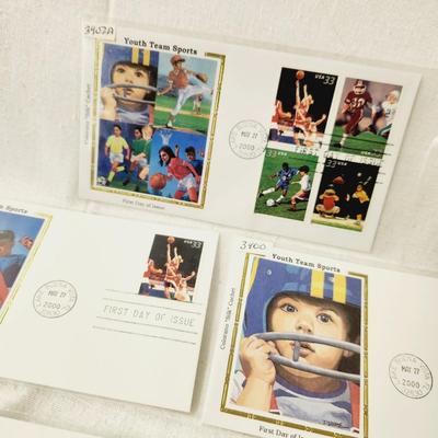 5 - FIRST DAY STAMPS - 2000 YOUTH TEAM SPORTS