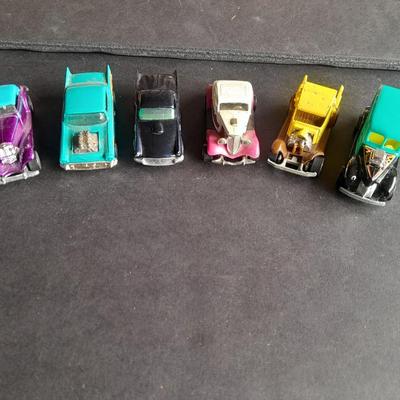 Five Hot wheel Cars
