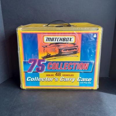 1996 Matchbox Cars 75 Collection Collector's Carry Case and trays with Play City