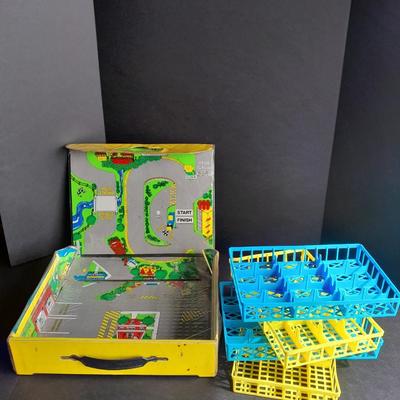 1996 Matchbox Cars 75 Collection Collector's Carry Case and trays with Play City