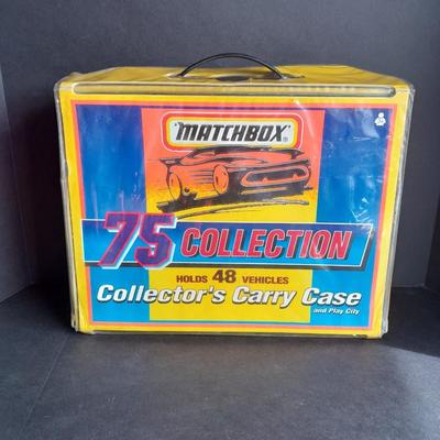 1996 Matchbox Cars 75 Collection Collector's Carry Case and trays with Play City