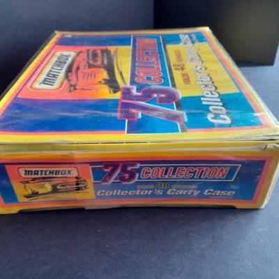 1996 Matchbox Cars 75 Collection Collector's Carry Case and trays with Play City