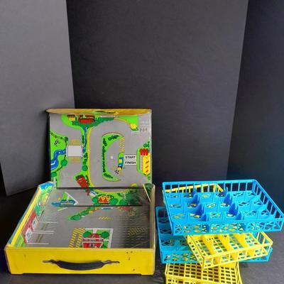 1996 Matchbox Cars 75 Collection Collector's Carry Case and trays with Play City