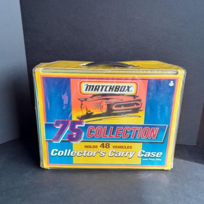 1996 Matchbox Cars 75 Collection Collector's Carry Case and trays with Play City
