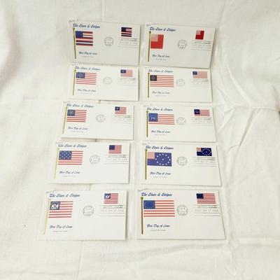 10 - FIRST DAY STAMPS - 2000 THE STARS & STRIPES #2