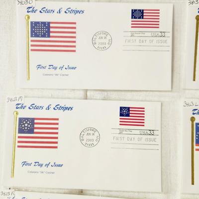 10 - FIRST DAY STAMPS - 2000 THE STARS & STRIPES #2