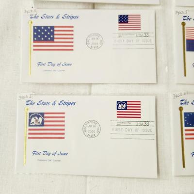 10 - FIRST DAY STAMPS - 2000 THE STARS & STRIPES #2