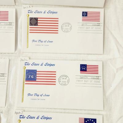 10 - FIRST DAY STAMPS - 2000 THE STARS & STRIPES #2