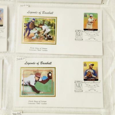10 - FIRST DAY STAMPS - LEGENDS OF BASEBALL #1