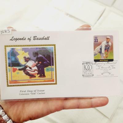 10 - FIRST DAY STAMPS - LEGENDS OF BASEBALL #1