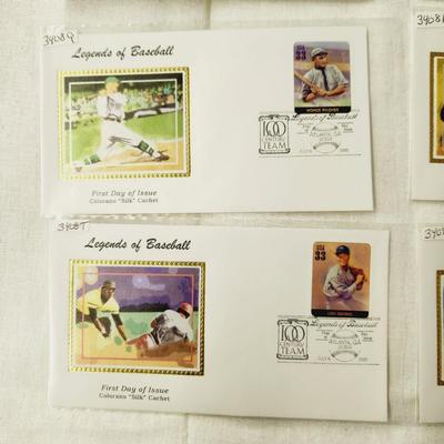 10 - FIRST DAY STAMPS - LEGENDS OF BASEBALL #1