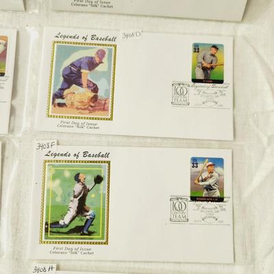 10 - FIRST DAY STAMPS - 2000 LEGEND OF BASEBALL #2