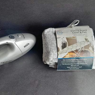 Small Shark handheld vacuum and a new Ironing Board cover