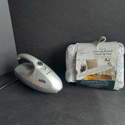 Small Shark handheld vacuum and a new Ironing Board cover