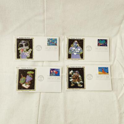 4 - FIRST DAY STAMPS - 2000 STAMPIN THE FUTURE