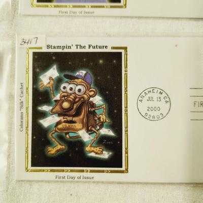 4 - FIRST DAY STAMPS - 2000 STAMPIN THE FUTURE