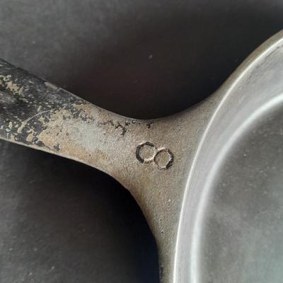 Number 8 Cast Iron Skillet Wegner Ware Unmarked