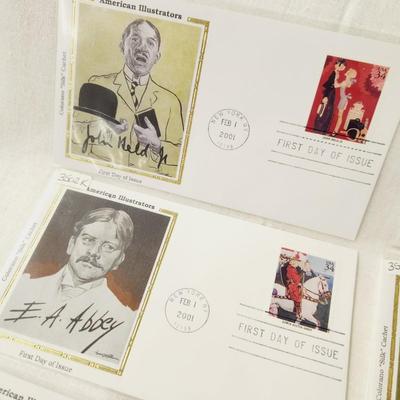 10 - FIRST DAY STAMPS - 2001 AMERICAN ILLUSTRATORS