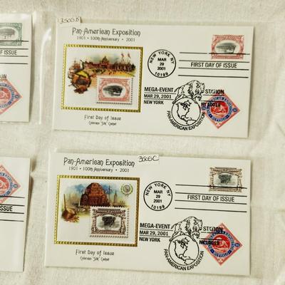 4 - FIRST DAY STAMPS - 2001 PAN-AMERICAN EXPOSITION