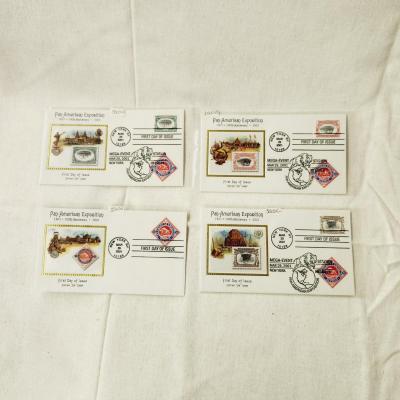 4 - FIRST DAY STAMPS - 2001 PAN-AMERICAN EXPOSITION