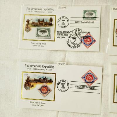 4 - FIRST DAY STAMPS - 2001 PAN-AMERICAN EXPOSITION