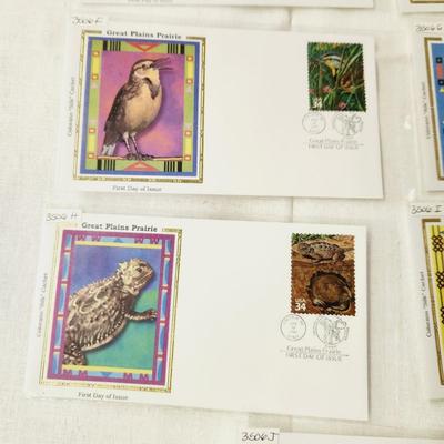 9 - FIRST DAY STAMPS - 2001 GREAT PLAINS PRAIRE