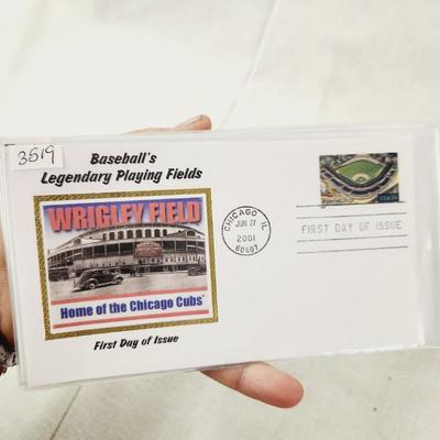 10 - FIRST DAY STAMPS - 2001 BASEBALL LEGENDARY PLAYING FIELD
