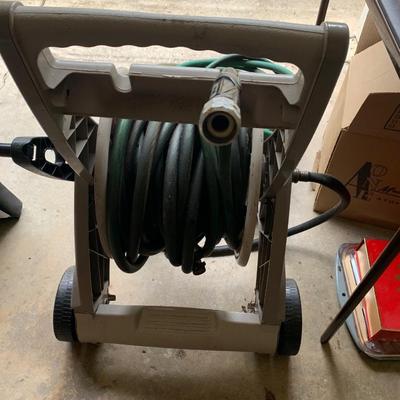 Hose Reel with 2 Garden Hoses