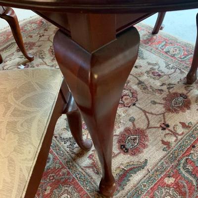 Dining Table, 4 Chairs, 2 Accent Chairs, Leaf & Pads