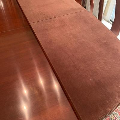 Dining Table, 4 Chairs, 2 Accent Chairs, Leaf & Pads